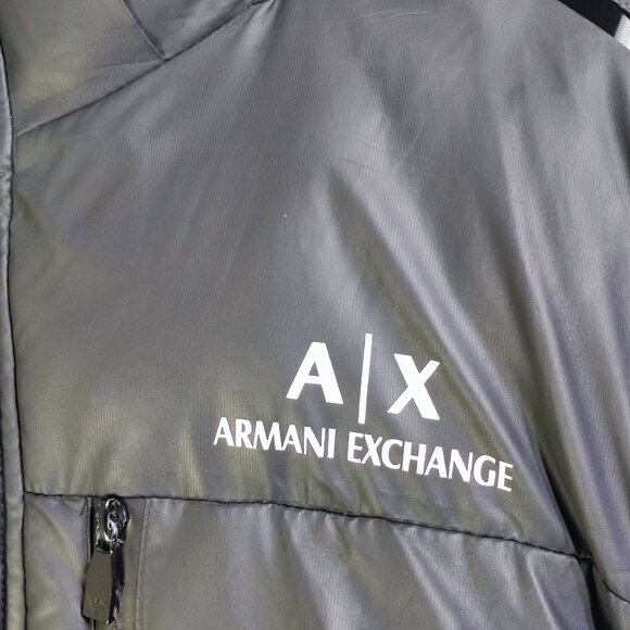 A/X Armani Exchange Winter Puffer Jacket boys youth size 3XL anthracite grey - Picture 7 of 16